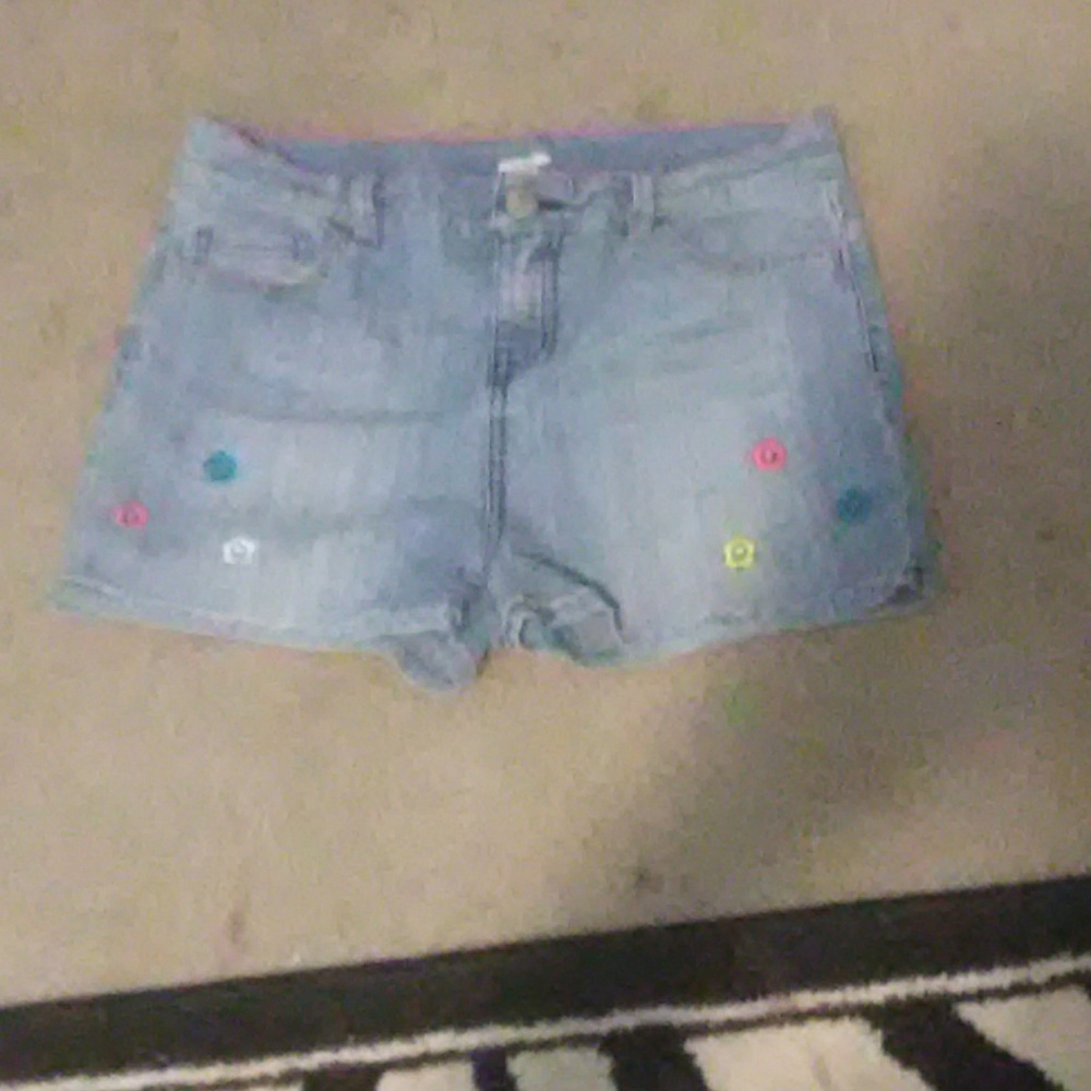 Blue jean shorts